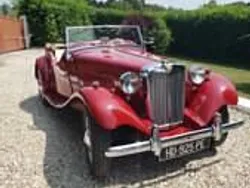 Rood Gebruikt 1953 MG TD Cabriolet | € 12.000