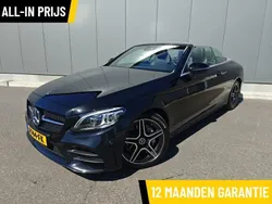 Zwart Gebruikt 2019 Mercedes C180 AMG Cabriolet | € 30.940 (Eerlijke prijs)