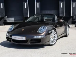 Bruin, metallic lak Gebruikt 2008 Porsche 911 Carrera 4 Cabriolet Cabriolet | € 52.950