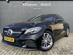 Zwart Gebruikt 2019 Mercedes C180 AMG Line Premium Plus Coupé | € 31.950 (Eerlijke prijs)