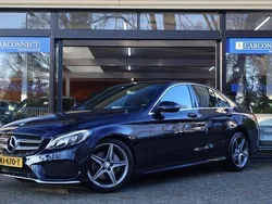 Blauw, metallic lak Gebruikt 2017 Mercedes C180 Sport Edition Sedan | € 21.990 (Eerlijke prijs)