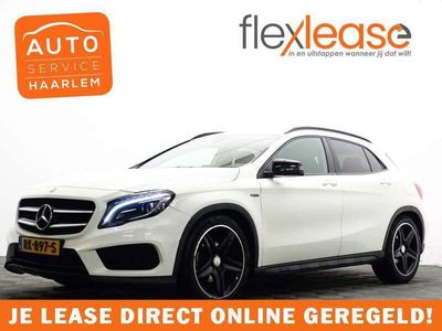 tweedehands Mercedes GLA180 AMG Night Edition Autom- Leer, Navi, Xenon, Flippers, ECC, LMV