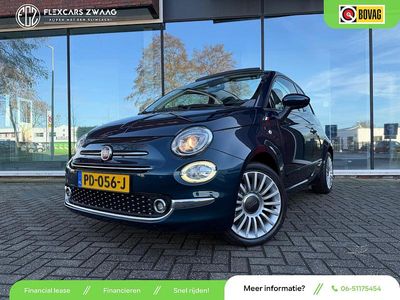 Blauw Occasion 2017 Fiat 500C Lounge Cabriolet | € 12.490 (Iets duurder)