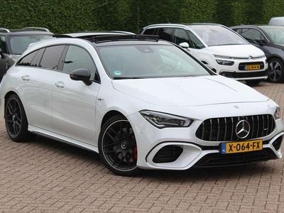 Wit, metallic lak Gebruikt 2020 Mercedes CLA45 AMG Shooting Brake Premium Plus Stationwagen | € 51.950