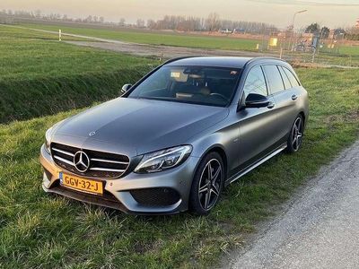 Grijs Occasion 2017 Mercedes C350e AMG line Stationwagen | € 22.000 (Duur)