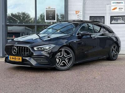 Zwart Gebruikt 2020 Mercedes CLA35 AMG Shooting Brake Premium Plus Stationwagen | € 39.999
