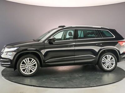 tweedehands Skoda Kodiaq Style Business 1.5 TSI 150pk DSG Automaat Trekhaak, Lederen bekleding, Panoramadak, 360 camera, Navigatie, Elektrische achterklep, CANTON audio, Cruise control, Parkeersensoren, Stoelverwarming