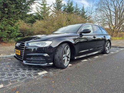 Zwart Gebruikt 2018 Audi A6 Premium Stationwagen | € 21.750