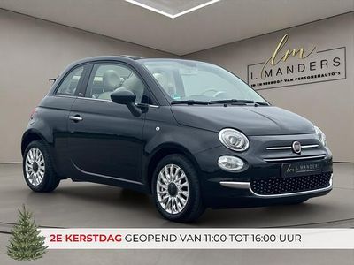 Zwart Gebruikt 2018 Fiat 500C Lounge Cabriolet | € 10.995 (Eerlijke prijs)