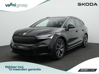 Zwart Gebruikt 2023 Skoda Enyaq iV SportLine SUV | € 40.900
