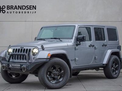 tweedehands Jeep Wrangler 2.8 CRD Sahara Grijs Kenteken Leer 18" Navi Trekhaak Alpine