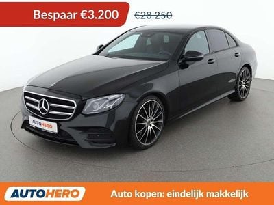 Zwart Occasion 2017 Mercedes E200 AMG line Sedan | € 25.249 (Eerlijke prijs)