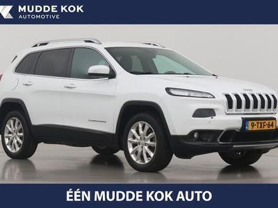 tweedehands Jeep Cherokee 2.0 Limited AWD Automaat | Camera | Keyless | Stoelventilatie | DAB+ | Elektr. Achterklep | Leder | 18 Inch