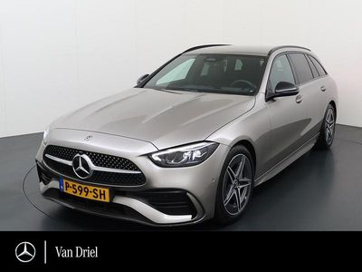 Zilver Occasion 2021 Mercedes C200 AMG line Stationwagen | € 36.500 (Iets duurder)