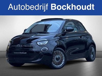Zwart Occasion 2021 Fiat 500e Icon Cabriolet | € 17.900 (Eerlijke prijs)