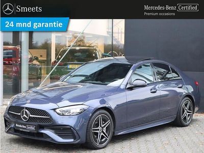 Blauw Occasion 2024 Mercedes C180 AMG line Sedan | € 51.888 (Iets duurder)
