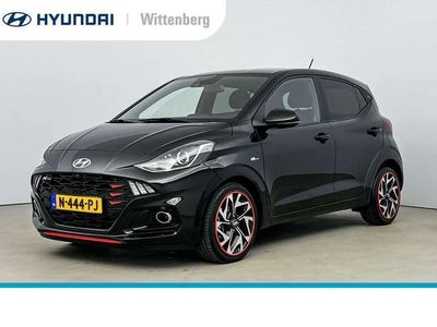 tweedehands Hyundai i10 1.0 T-GDI N LINE 5-ZITS | CLIMA | CRUISE | NAVI | 16'' LMVELGEN | SPORTUITLAAT | PDC | FABRIEKSGARANTIE GELDIG T/M 1-2027! |