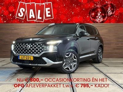 Zwart Gebruikt 2021 Hyundai Santa Fe Premium SUV | € 35.890 (Duur)