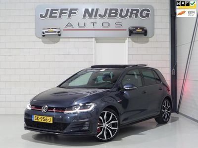 tweedehands VW Golf VII 2.0 TSI GTI DSG Performance "Origineel NL!" Pano Virtual Camera Full-LED Adaptive-cruise Leder/Alcantara Stoelverw