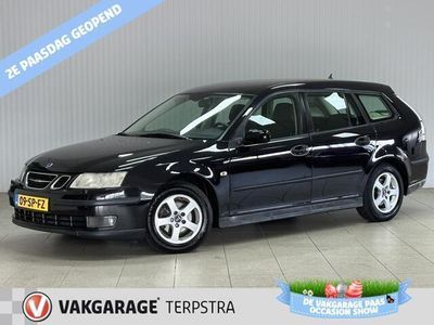 tweedehands Saab 9-3 Sport Estate 1.8t Vector /Xenon! /Trekhaak /Climat /Cruise /Elek. pakket /Regensensor /Stoelverw. /Isofix /Radio-CD /PDC /15"LMV.