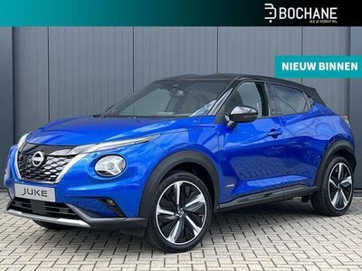 tweedehands Nissan Juke 1.6 Hybrid 143 N-Design | Cold-pack|Two-tone | 19 inch velgen| Navigatie| Apple/Android auto|