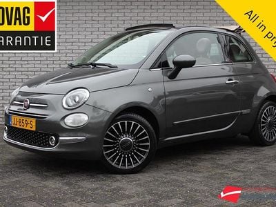 Grijs (metallic) Occasion 2016 Fiat 500C Lounge Cabriolet | € 9.950 (Eerlijke prijs)