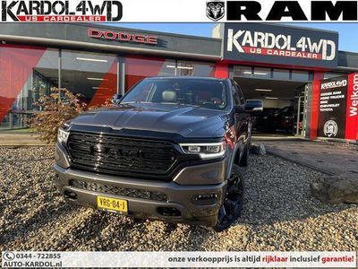 tweedehands Dodge Ram PICKUP 1500 5.7 V8 4x4 Crew Cab Limited BLACK | Rijklaarprijs INCL LPG | Tonneaucover | Multifuncionele talgate | 12inch | trekhaak 13polig| elec. treeplanken| Geheel Rijklaar/ zeer complete uitvoering