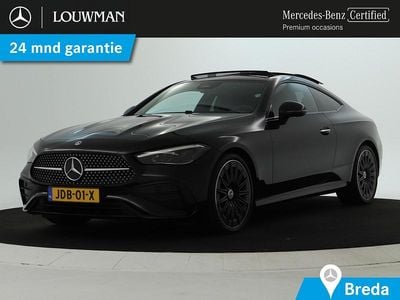 Zwart, metallic lak Occasion 2024 Mercedes CLE200 AMG line Coupé | € 61.950 (Eerlijke prijs)