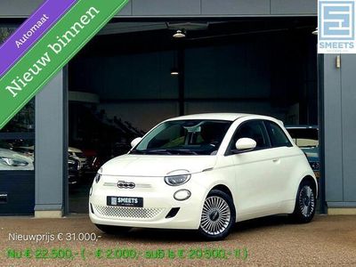 tweedehands Fiat 500e Icon 24 kWh Automaat 1e Eig! ¤20.500,- met subsidie!