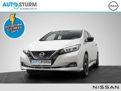 tweedehands Nissan Leaf 3.Zero Limited Edition 62 kWh Navigatie 360° Camera Apple Carplay/Android Auto BOSE Audio Adapt. Cruise Control Stuur- + Stoelverwarming Leder/Alcantara Rijklaarprijs!