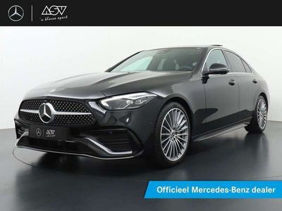 tweedehands Mercedes C200 AMG Line | Panorama - Schuifdak | Trekhaak Wegklap