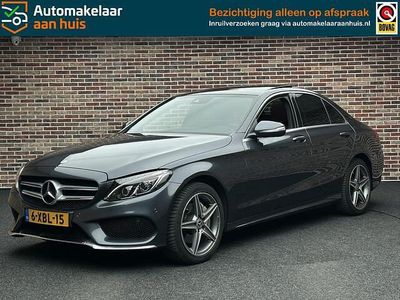 Grijs Occasion 2014 Mercedes C180 AMG line Sedan | € 17.495 (Iets duurder)