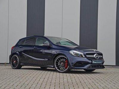 tweedehands Mercedes A45 AMG A-KLASSE4MATIC Facelift - PANORAMADAK - CONGAC LEDER - SPORTUITLAAT - MEMORY STOELEN - NAVIGATIE