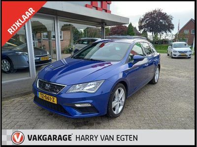 tweedehands Seat Leon ST 2.0 TDI FR Business Intense DSG AUTOMAAT Climate Control, Navigatie, Cruise Control, 1600 kg trekgewicht. PRIJS RIJKLAAR