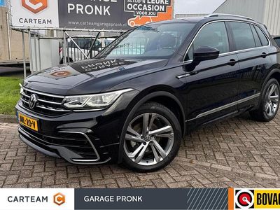 Zwart Gebruikt 2021 VW Tiguan R-line SUV | € 34.450 (Eerlijke prijs)
