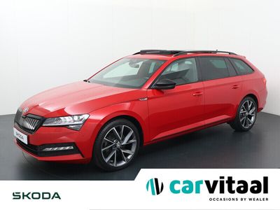 tweedehands Skoda Superb Combi 1.4 TSI iV Sportline Business | 218 PK | Elektrisch bedienbaar panoramadak | Elektrisch bedienbare achterklep | Trekhaak wegklapbaar |