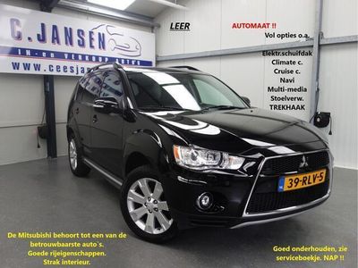 tweedehands Mitsubishi Outlander 2.0 EDITION TWO LEER HELEMAAL ZWART !!