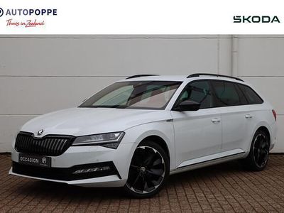 Occasion Skoda Superb Business Line 218 PK (160 kW) 2021 Wit Stationwagen