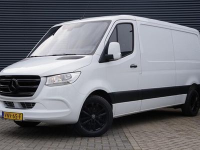 tweedehands Mercedes Sprinter 2.2 CDI 143PK L2H1 3P, CLIMA, GRILLE HOOGGLANS ZWART, BUMPERS IN KLEUR, BLUETOOTH DUBBELE CABINE LEVERBAAR