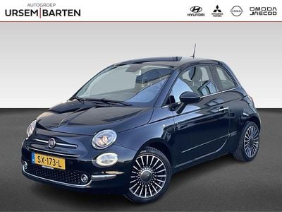 Zwart (metallic) Gebruikt 2018 Fiat 500 Lounge Hatchback | € 11.430 (Eerlijke prijs)