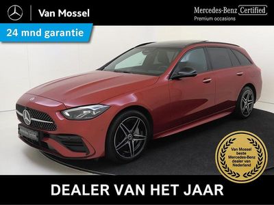 Rood Occasion 2025 Mercedes C300 AMG Stationwagen | € 47.945 (Eerlijke prijs)