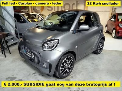 tweedehands Smart ForTwo Electric Drive EQ Comfort PLUS Leder - 22 Kwh snellader - Carplay