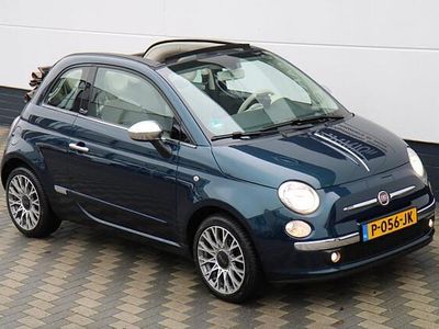 Blauw Occasion 2013 Fiat 500C Lounge Cabriolet | € 6.995 (Eerlijke prijs)
