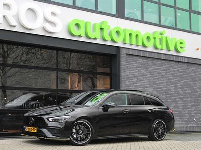 Zwart Gebruikt 2021 Mercedes CLA35 AMG Shooting Brake Premium Plus Stationwagen | € 42.950