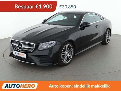 Zwart Occasion 2017 Mercedes E200 AMG line Coupé | € 32.149 (Eerlijke prijs)
