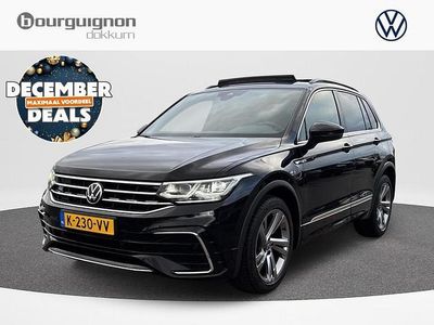 Zwart Gebruikt 2021 VW Tiguan R-line SUV | € 24.450 (Goede deal)