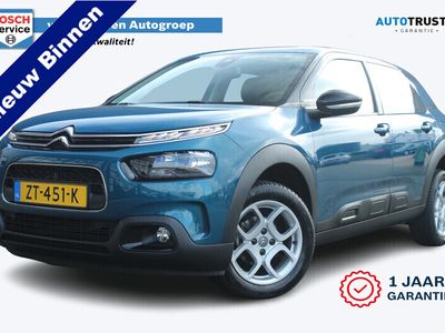 tweedehands Citroën C4 Cactus 1.2 PureTech Business | Incl. 1 jaar garantie | Nieuwe distributieriem | 100% onderhouden | Cruise | Clima | Apple carplay | DAB | Navi | Parkeersensoren achter | Parelmoer blauw |