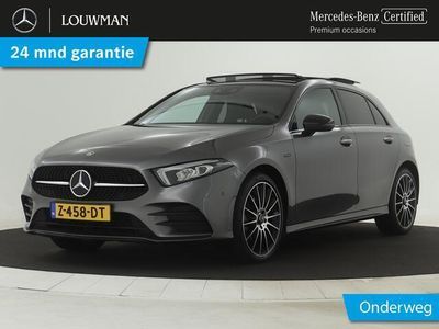 tweedehands Mercedes A250 e AMG Nightpakket | Panoramadak | Dode Hoek Ass | Sfeerverlichting | CarPlay | Augmented Reality | Multispaaks Wielen | Inclusief 24 maanden MB Certified garantie voor Europa.