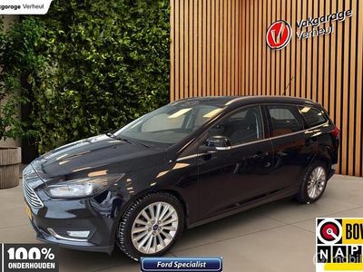 Zwart Occasion 2016 Ford Focus Titanium Stationwagen | € 8.495 (Eerlijke prijs)