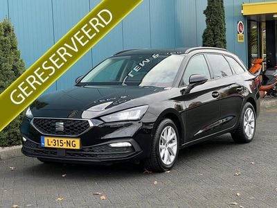 Zwart (metallic) Gebruikt 2021 Seat Leon Business Stationwagen | € 17.850 (Super prijs)
